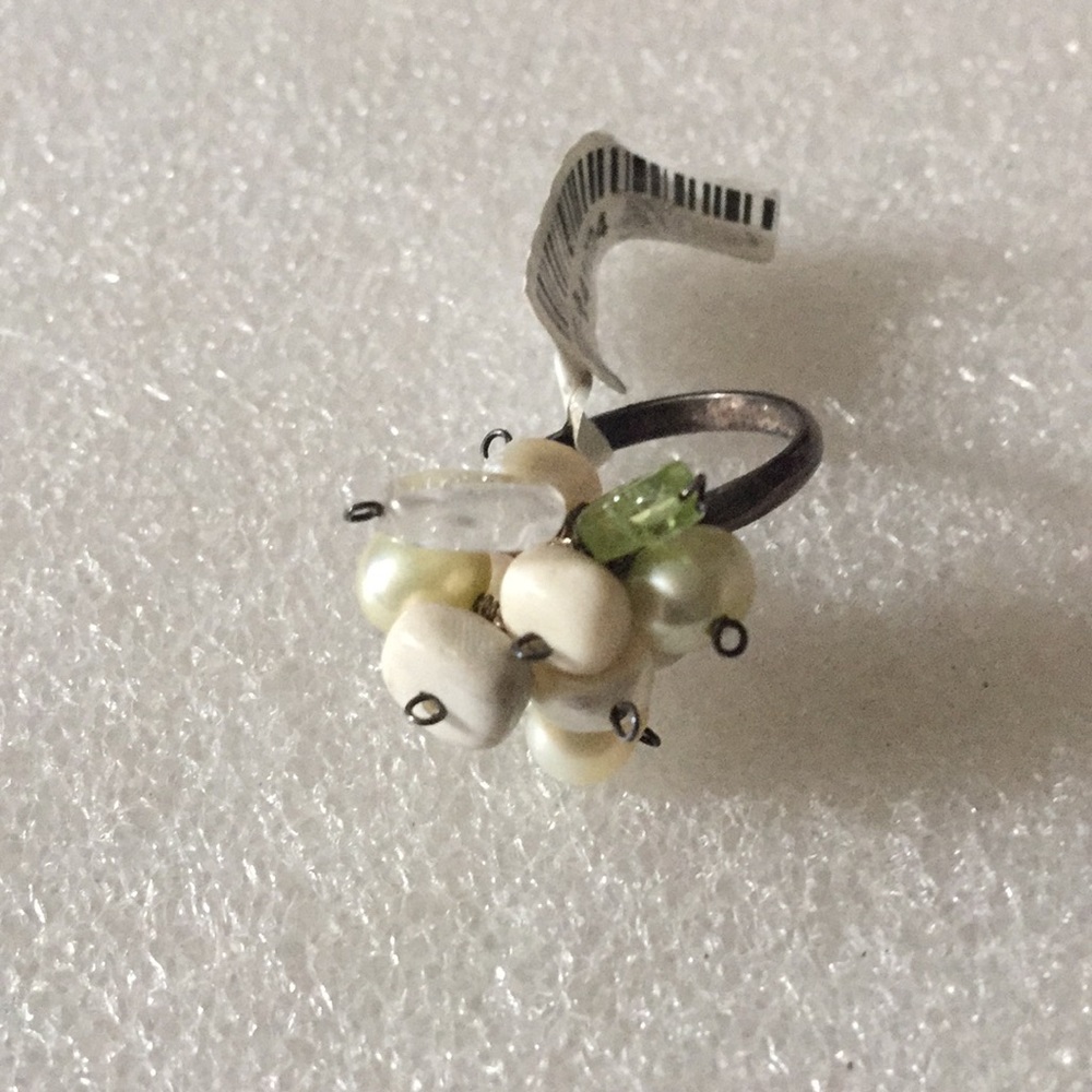 Vintage 925 multi stone ring